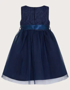 MONSOON Baby Freya 3D Scuba Dress Blue -Amour Fashion 02 51503206 3