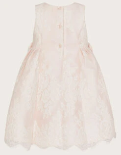 MONSOON Baby Lola Bow Lace Dress Pink -Amour Fashion 02 51503612 3