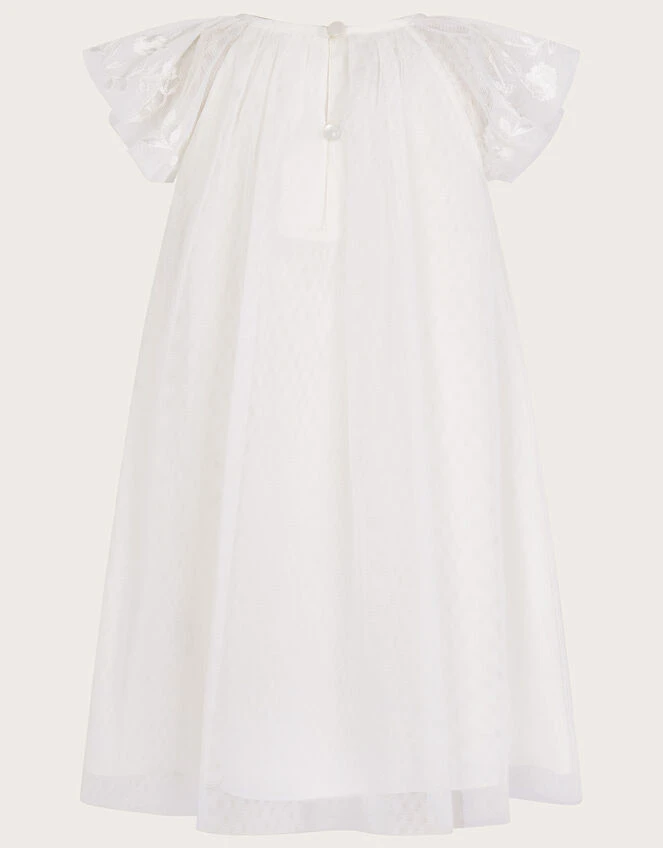 MONSOON Baby Amelia Net Embroidered Dress Ivory 4 MONSOON Baby Amelia Net Embroidered Dress Ivory - Image 2