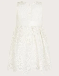 MONSOON Baby Alea Soft Lace Dress Ivory -Amour Fashion 02 51510526 3