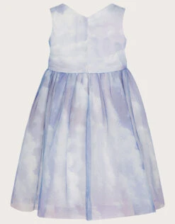 MONSOON Baby Cloud Print Glitter Dress Blue -Amour Fashion 02 51510602 3