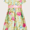 MONSOON Baby Baroque Rose Foil Print Dress Green -Amour Fashion 02 51512209 3