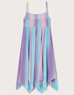 MONSOON Tie Dye Shirred Hanky Hem Dress Purple -Amour Fashion 02 51616815 3