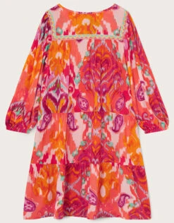 MONSOON MINI ME Ikat Paisley Print Dress In LENZING™ ECOVERO Multi -Amour Fashion 02 51624529 3