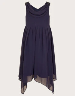 MONSOON Hand-Beaded Art Deco Wrap Dress Blue 6 MONSOON Hand-Beaded Art Deco Wrap Dress Blue -Amour Fashion 02 51804406 3