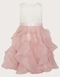 MONSOON Lace Can Can Ruffle Dress Pink -Amour Fashion 02 51806112 3