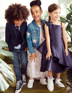 MONSOON Bonnie Bow One-Shoulder Dress Blue -Amour Fashion 02 51807306 6