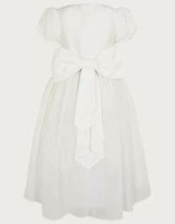 MONSOON Cherish High Low Bow Back Bridesmaids Dress Ivory -Amour Fashion 02 51807826 3