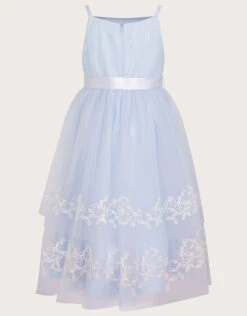 MONSOON Natalia Floral Embroidered Dress Blue -Amour Fashion 02 51813002 3