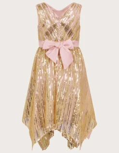 MONSOON Sequin Tulle Wrap Dress Pink -Amour Fashion 02 51813412 3