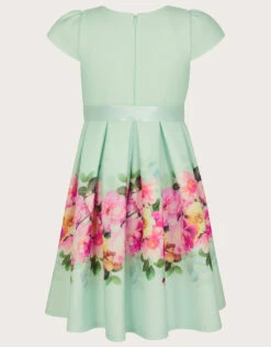 MONSOON Floral Border Print Scuba Dress Green -Amour Fashion 02 51819409 3