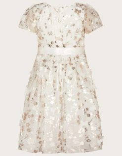 MONSOON Mary-Kate Foil Butterfly 3D Dress Ivory -Amour Fashion 02 51820826 3