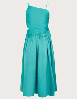 MONSOON Satin Cut-Out Prom Dress Green -Amour Fashion 02 51826307 3