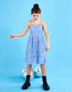 MONSOON Corded Lace Prom Dress Blue -Amour Fashion 02 51826705 6