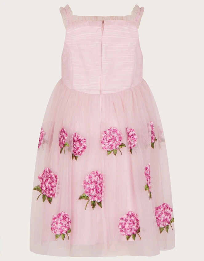 MONSOON Harriet Hydrangea Embroidered Tulle Dress Pink 4 MONSOON Harriet Hydrangea Embroidered Tulle Dress Pink - Image 2