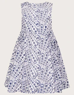 MONSOON Butterfly Wing Embroidered Dress Blue -Amour Fashion 02 51830306 3