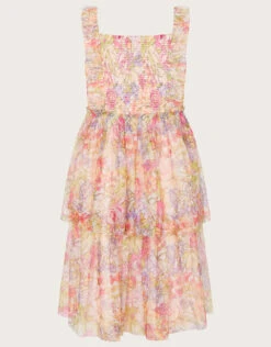 MONSOON Floral Print Tulle Dress Multi -Amour Fashion 02 51833829 3
