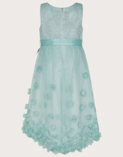 MONSOON Ivy 3D Rose High Low Dress Green -Amour Fashion 02 51834607 3