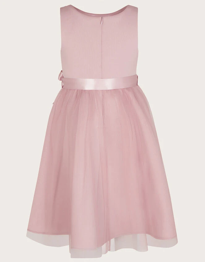 MONSOON Layla 3D Scuba Dress Pink 4 MONSOON Layla 3D Scuba Dress Pink - Image 2