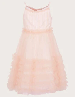 MONSOON Land Of Wonder Ruffle Sparkle Dress Pink -Amour Fashion 02 51837311 3