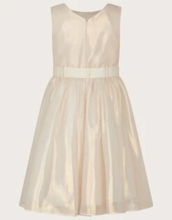 MONSOON Land Of Wonder Shimmer Organza Beaded Waistband Dress Natural -Amour Fashion 02 51837590 3