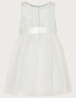 Baby Polka Dot Daisy Dress Blue -Amour Fashion 02 61301702 3