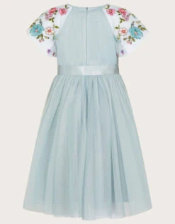 MONSOON Emzy Embroidered Cape Sleeve Dress Green -Amour Fashion 02 61501807 3