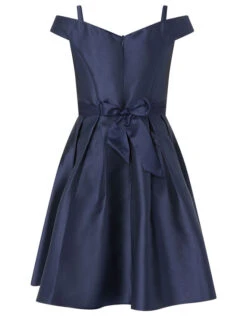 MONSOON Duchess Twill Bardot Prom Dress Blue -Amour Fashion 03 11900506 2