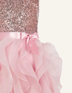 MONSOON Cancan Sequin Ruffle Dress Pink -Amour Fashion 03 31825912 4