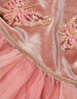 MONSOON Velvet Disco Butterfly Dress Pink -Amour Fashion 03 41432612 4