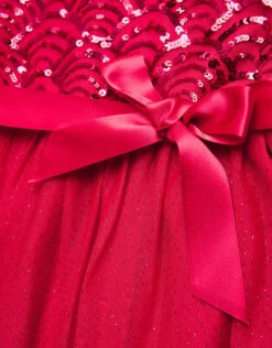 MONSOON Truth Cape Sleeve Art Deco Sequin Dress Red -Amour Fashion 03 41526014 4