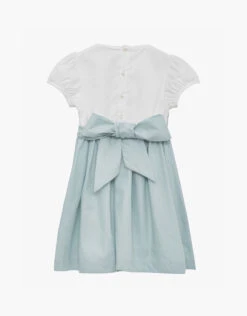 Trotters Rose Hand Smocked Dress Blue 8 Trotters Rose Hand Smocked Dress Blue -Amour Fashion 03 41549402 3