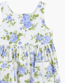 Trotters Adelina Vintage Rose Cross-Back Dress Blue -Amour Fashion 03 41550102 3