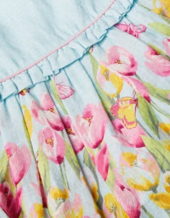 MONSOON Newborn Tulip Print Dress And Briefs Set Blue -Amour Fashion 03 51216302 4