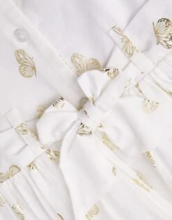 MONSOON Baby Butterfly Foil Border Dress Ivory -Amour Fashion 03 51217026 4