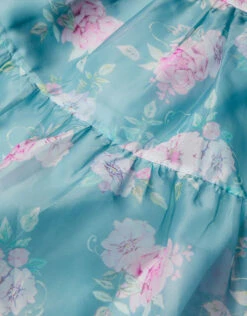 MONSOON Printed Organza Dress Blue -Amour Fashion 03 51320302 4