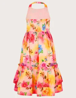 MONSOON Tropical Ombre Halter Maxi Dress Pink -Amour Fashion 03 51324512 3