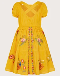 MONSOON MINI ME Boutique Carrie Embroidered Dress Yellow -Amour Fashion 03 51326058 3