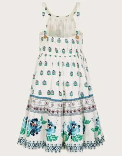 MONSOON MINI ME Boutique Angelina Embroidered Peacock Dress White -Amour Fashion 03 51326228 3
