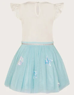 MONSOON Sequin Mermaid Disco Dress With Recycled Polyester Blue -Amour Fashion 03 51326302 3