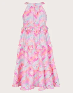 MONSOON Wavy Floral Maxi Dress In Recycled Polyester Multi -Amour Fashion 03 51326529 3