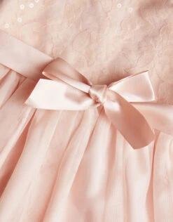 MONSOON Baby Truth Sequin Lace Dress Pink -Amour Fashion 03 51502312 4