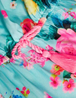 MONSOON Floral Tiered Midi Dress Blue -Amour Fashion 03 51618004 4