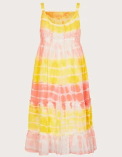MONSOON MINI ME Tie Dye Dress With Sustainable Viscose Yellow -Amour Fashion 03 51629158 3