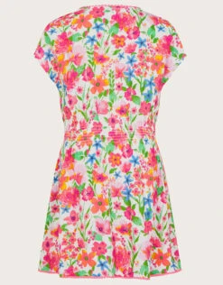 MONSOON Botanical Crinkle Kaftan Dress Ivory -Amour Fashion 03 51629826 3