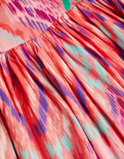 MONSOON MINI ME Ikat Print Hanky Hem Dress Orange -Amour Fashion 03 51633010 4