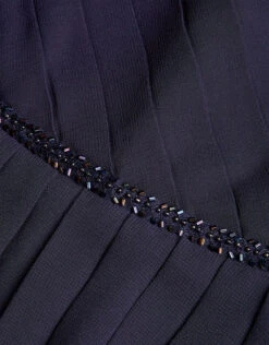 MONSOON Hand-Beaded Art Deco Wrap Dress Blue 7 MONSOON Hand-Beaded Art Deco Wrap Dress Blue -Amour Fashion 03 51804406 4