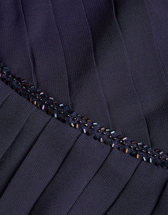 MONSOON Hand-Beaded Art Deco Wrap Dress Blue 5 MONSOON Hand-Beaded Art Deco Wrap Dress Blue - Image 3