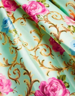 MONSOON Baroque Rose Foil Print Dress Green -Amour Fashion 03 51816409 4