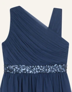 MONSOON Abigail One Shoulder Prom Dress Blue -Amour Fashion 03 51821806 3